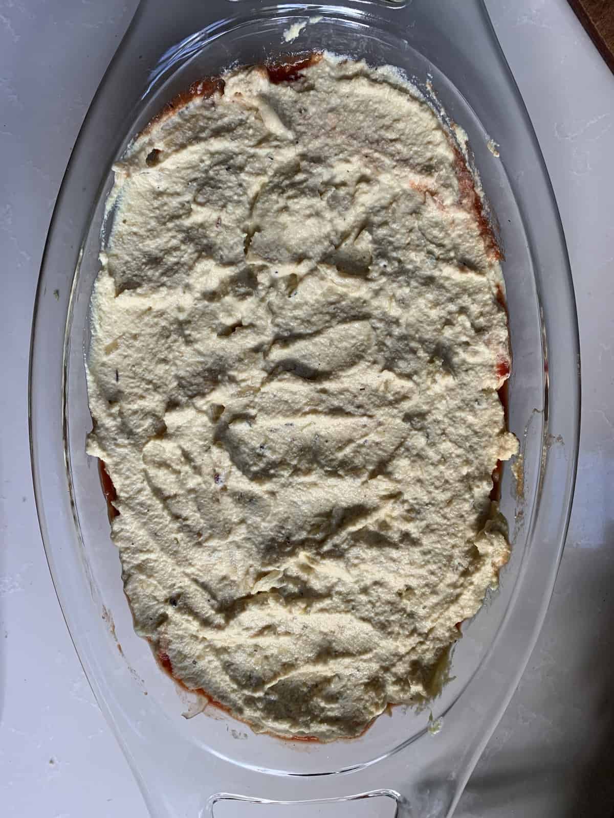 ricotta layer of lasagna dip