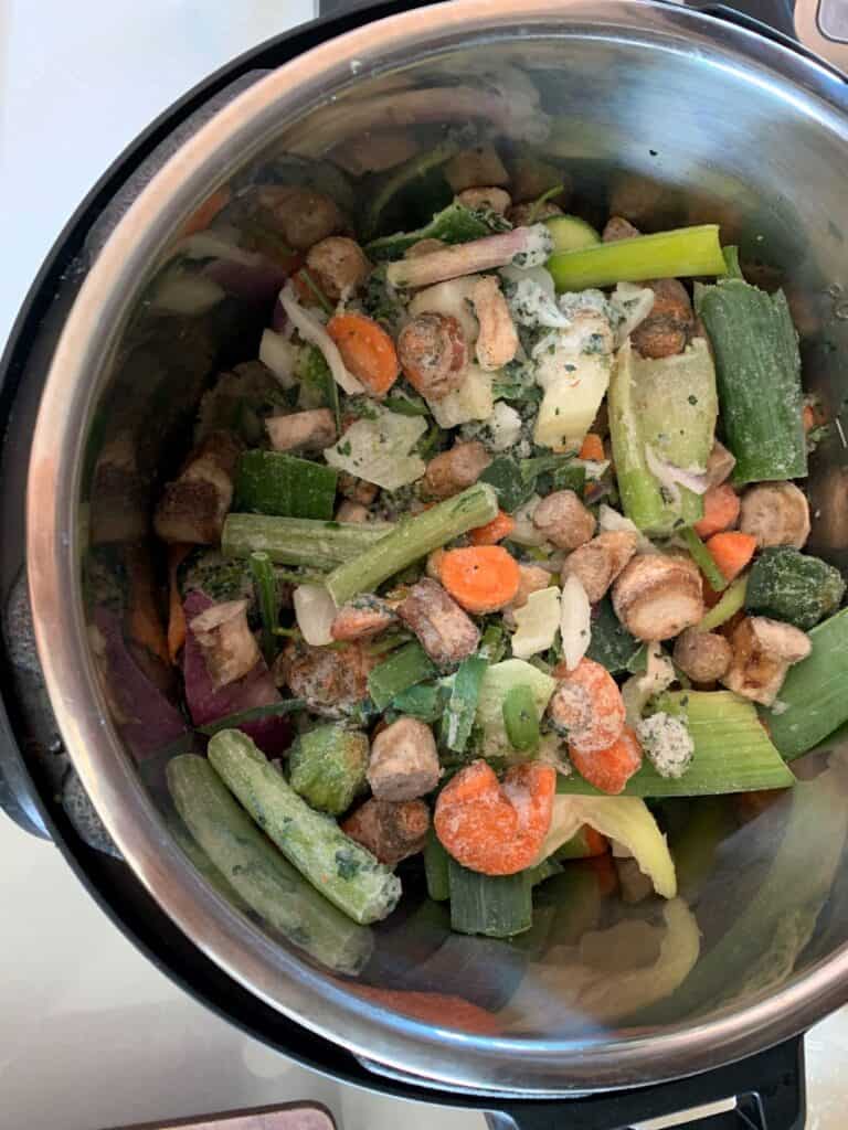 Vegetable broth in online instant pot