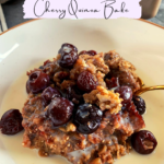 cherry quinoa breakfast bake pinterest pin