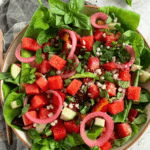PINTEREST IMAGE of watermelon beet salad