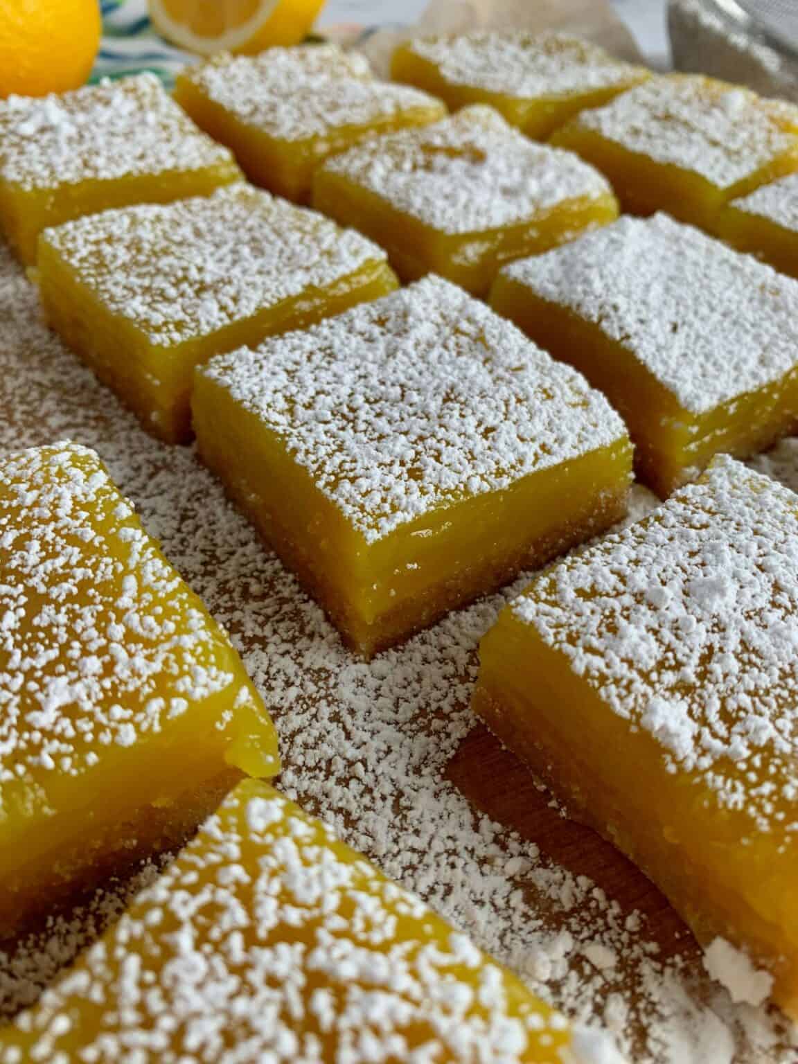 Easy Vegan Lemon Bars (no bake!) - Sam Cooks Kindness