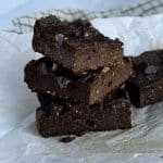 Sweet potato protein brownie, healthy vegan