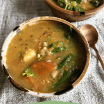 Healthy and hearty potato and white bean soup