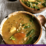 Healthy and hearty potato and white bean soup