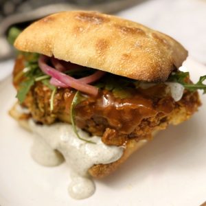 maple sriracha cauliflower sandwich