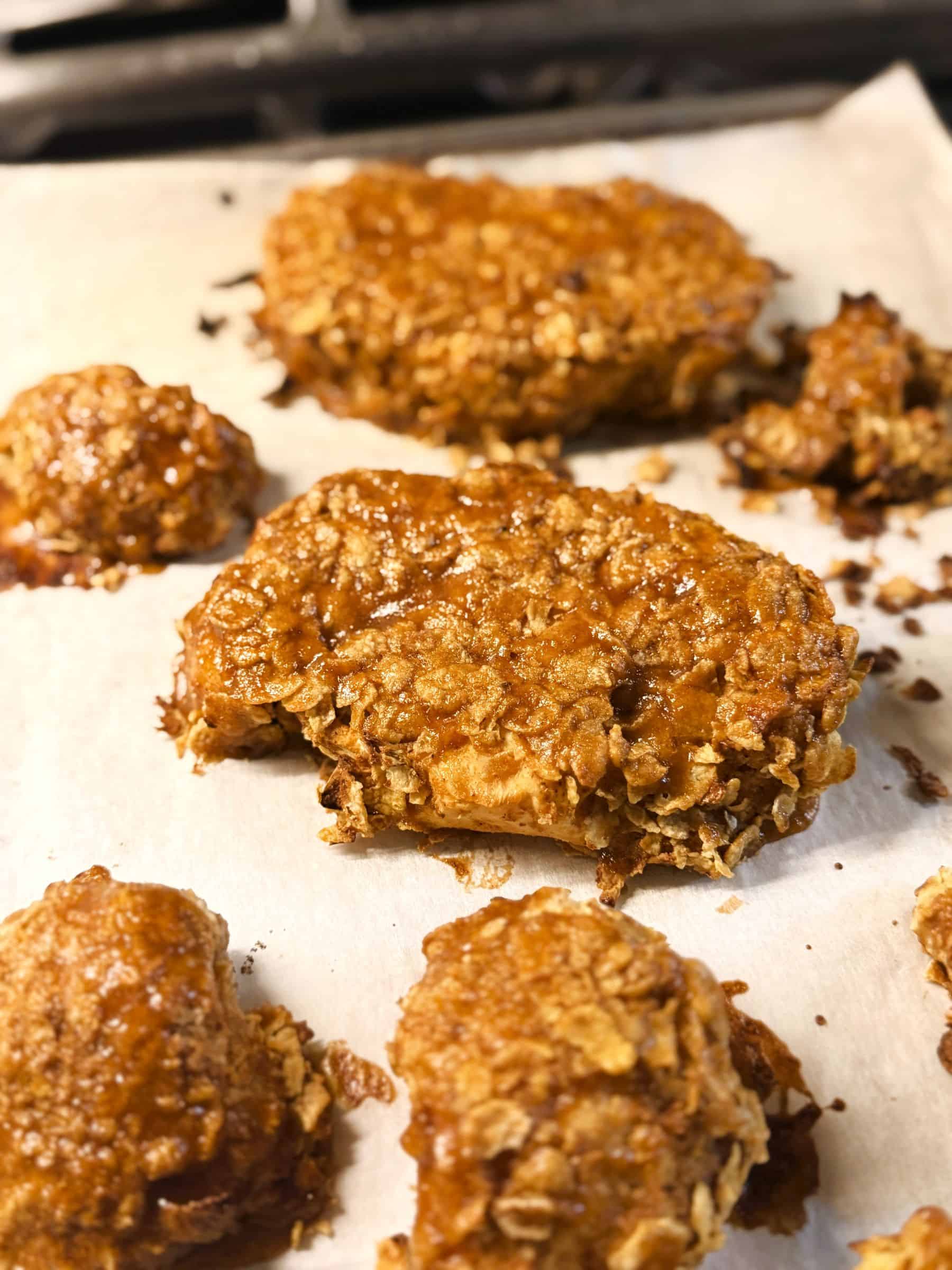 glazed and baked maple sriracha cauliflower