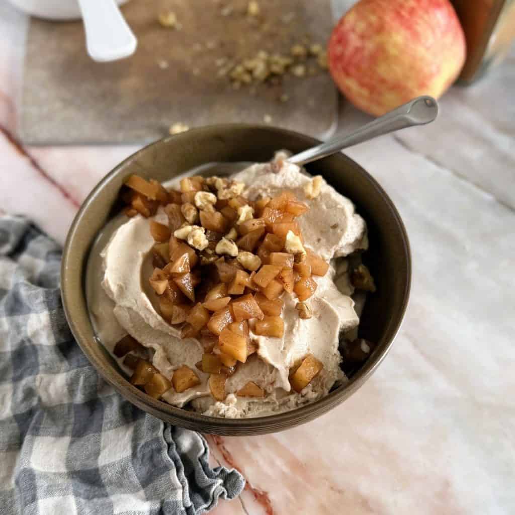 Apple Cinnamon Breakfast Bowl Ninja Creami healthy vegan recipe