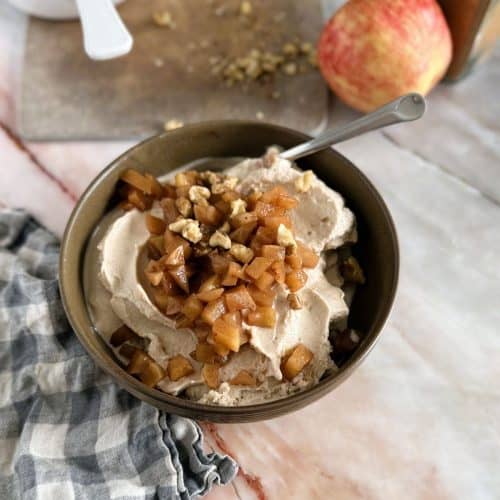 Apple Cinnamon Breakfast Bowl Ninja Creami healthy vegan recipe
