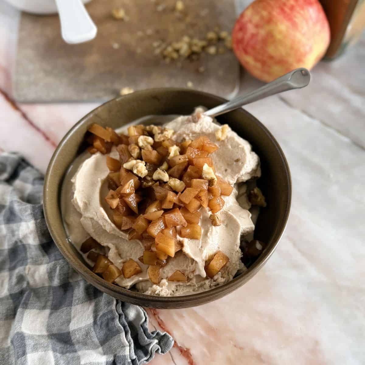 Apple Cinnamon Breakfast Bowl (Ninja Creami Recipe) - Sam Cooks