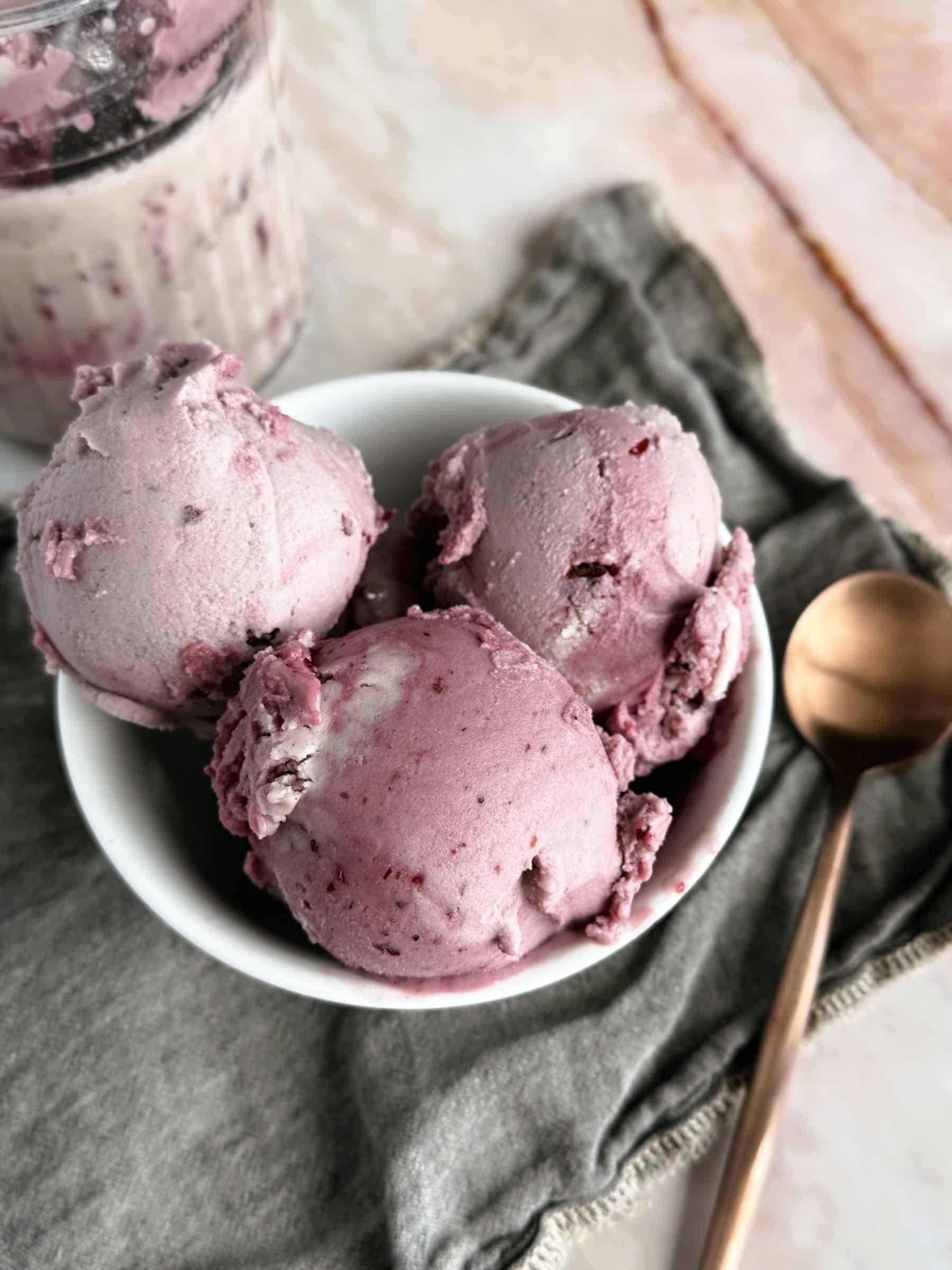 Cherry garcia ninja creami made healthy with whole food plant based ingredients