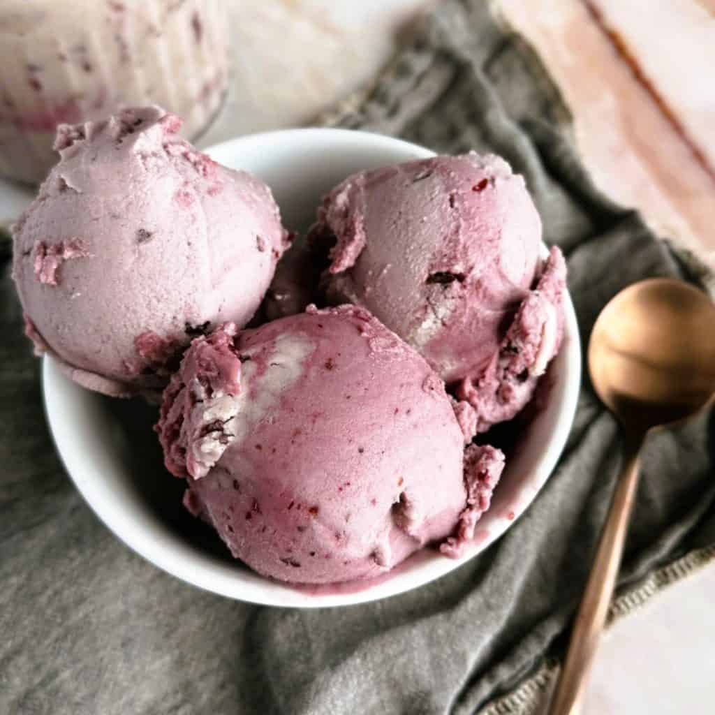 Cherry garcia ninja creami made healthy with whole food plant based ingredients