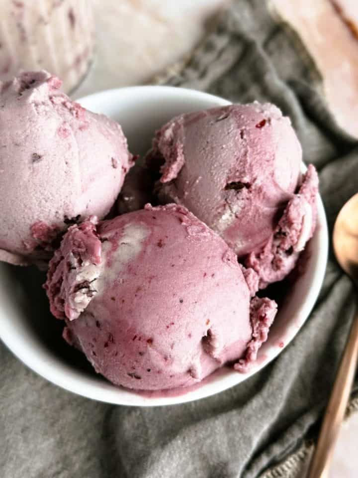 Cherry garcia ninja creami made healthy with whole food plant based ingredients