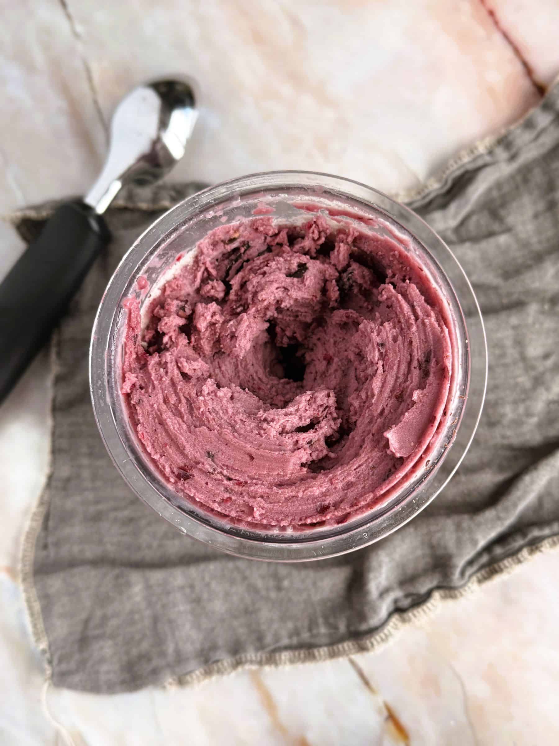 Cherry garcia ninja creami made healthy with whole food plant based ingredients