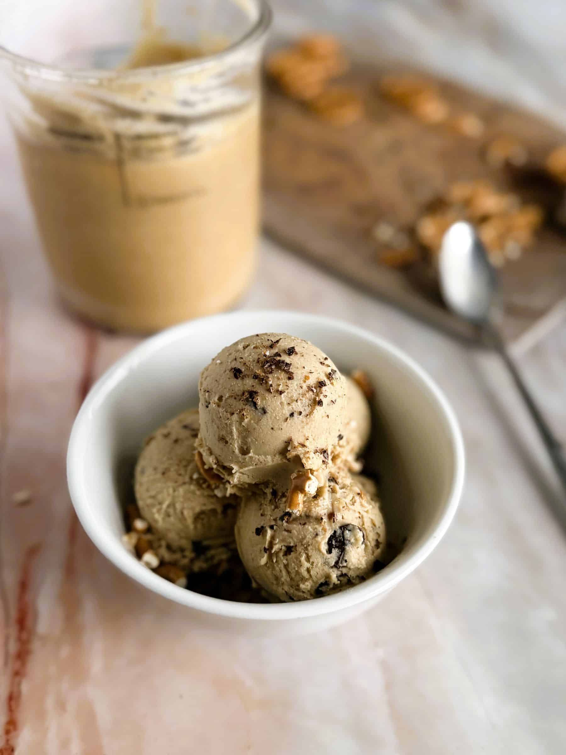 Peanut Butter Crunch ninja creami, copycat ben and jerry's netflix and chill'd