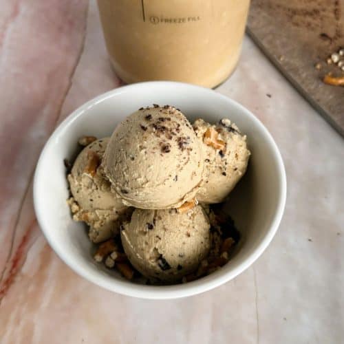 Peanut Butter Crunch ninja creami, copycat ben and jerry's netflix and chill'd