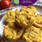 Pinterest image for healthy vegan egg cups