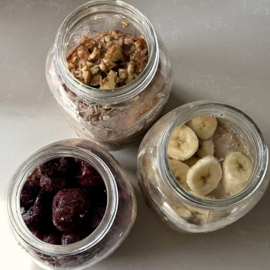 Cauliflower Overnight Oats easy made in 3 different ways