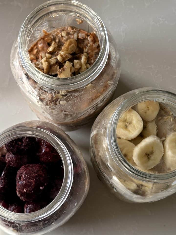 Cauliflower Overnight Oats easy made in 3 different ways