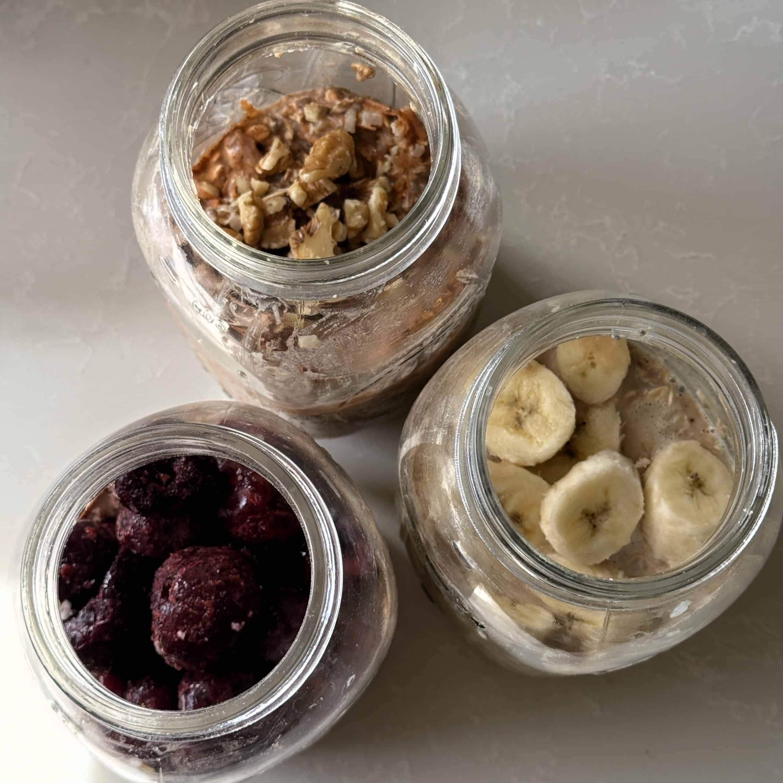 Cauliflower Overnight Oats easy made in 3 different ways