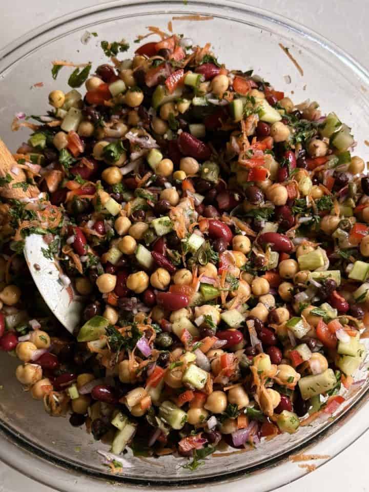 Easy Bean Salad - healthy, fast & vegan