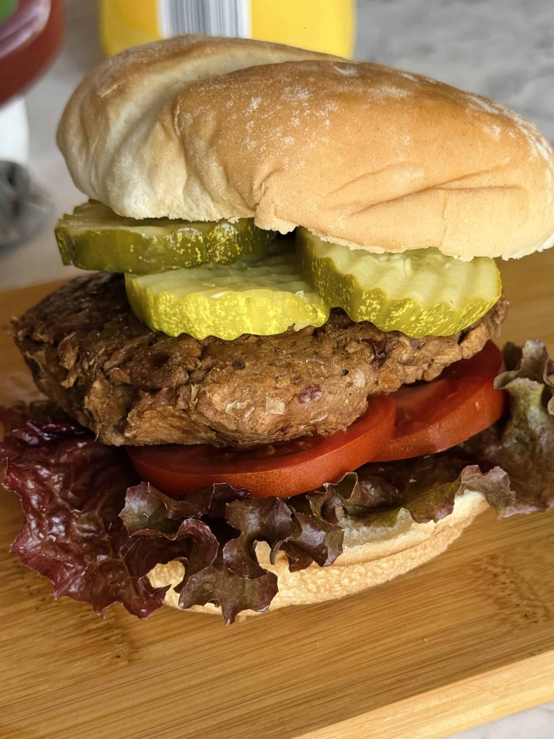high protein vegan burgers
