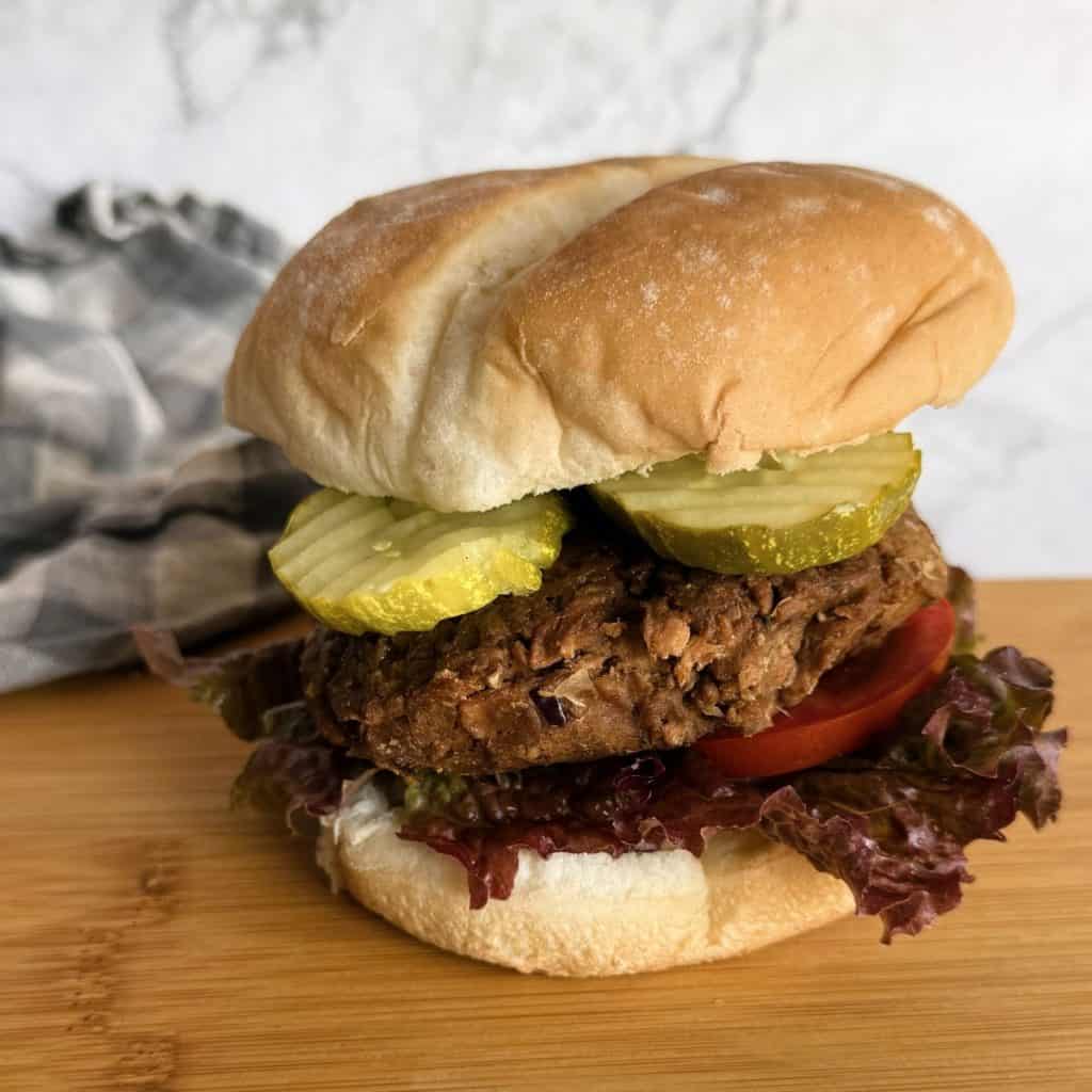 high protein vegan burgers