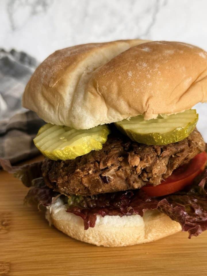 high protein vegan burgers