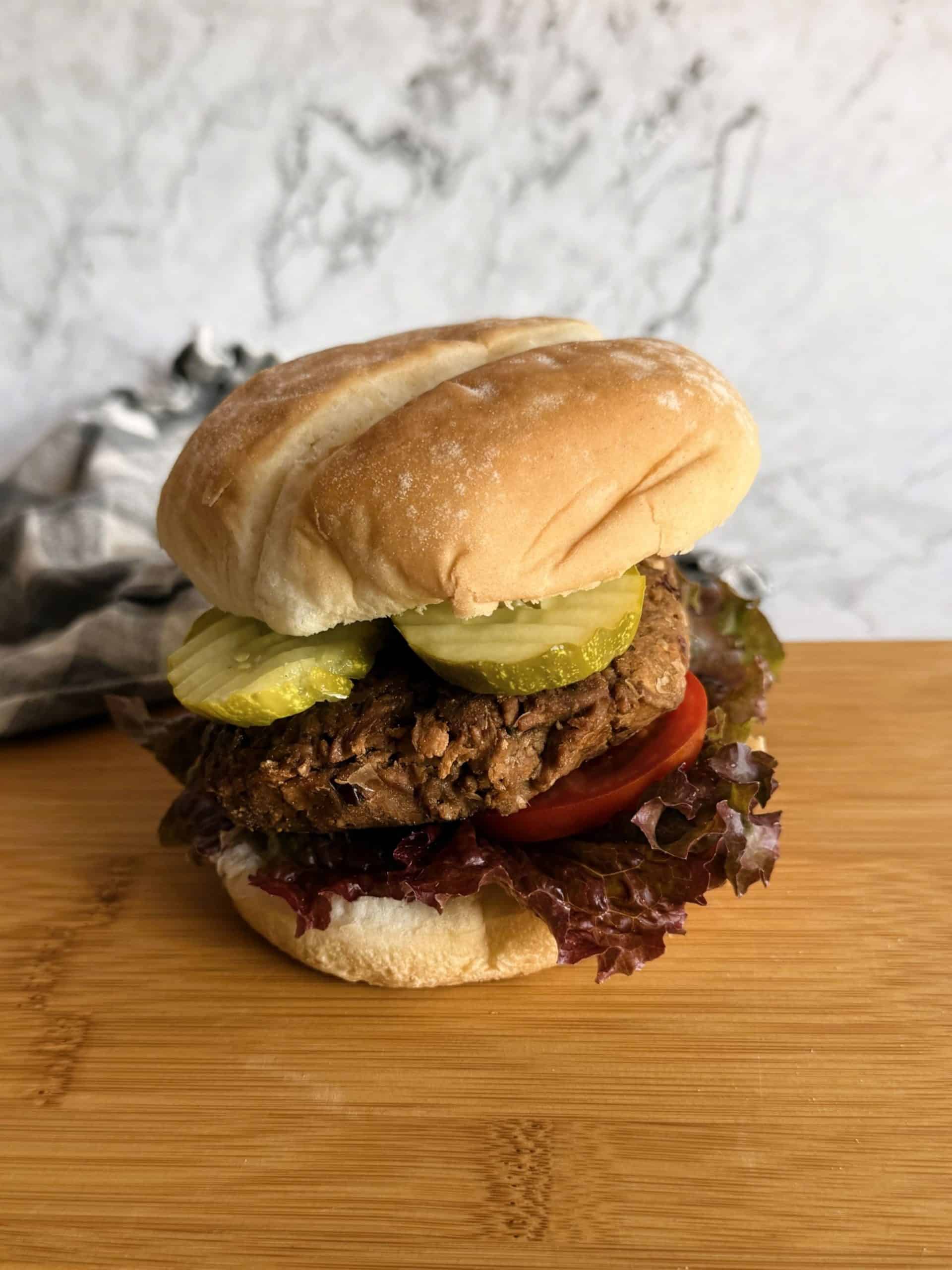 high protein vegan burgers